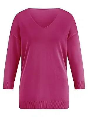 V-Pullover 3/4-Arm Emilia Lay pink