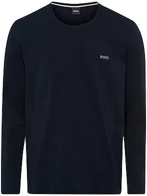 Sweatshirt Rundhals-­Ausschnitt BOSS blau