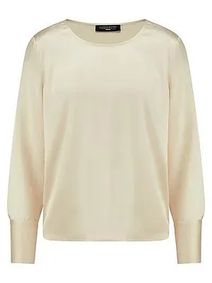 Bluse zum Schlupfen aus Seide Fadenmeister Berlin weiss