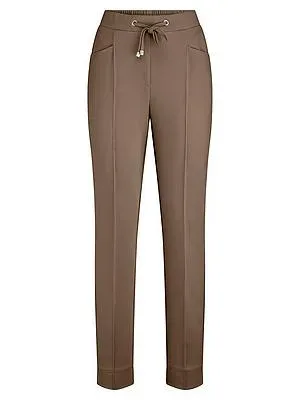 Knöchellange Slim Fit-Jersey-Hose Peter Hahn braun
