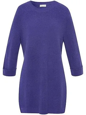 Long-Pullover aus Schurwolle und Kaschmir Peter Hahn lila