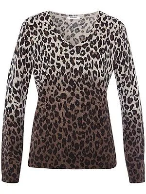 V-Pullover aus Schurwolle und Kaschmir Peter Hahn beige