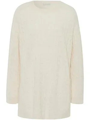 Long-Pullover aus 100% Kaschmir Peter Hahn beige