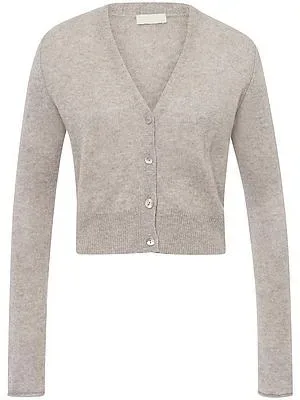 Strickjacke aus 100% Kaschmir Peter Hahn beige
