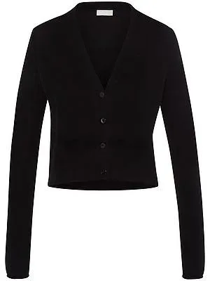 Strickjacke aus 100% Kaschmir Peter Hahn schwarz