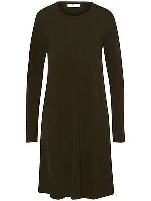 Strickkleid Rundhals-Ausschnitt Peter Hahn grün
