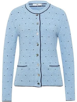 Strickjacke Rundhals-Ausschnitt Peter Hahn multicolor