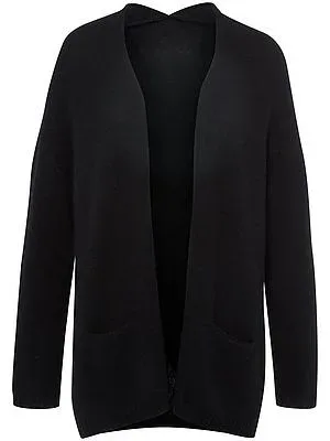 Strickjacke aus 100% Kaschmir include schwarz