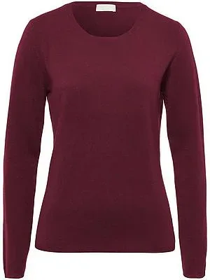 Rundhals-Pullover aus Kaschmir Peter Hahn rot