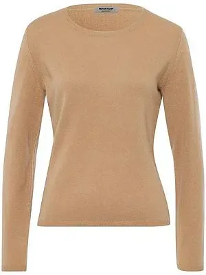 Rundhals-Pullover aus 100% Premium-Kaschmir Peter Hahn braun