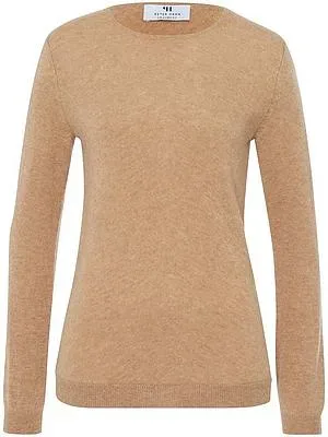 Rundhals-Pullover aus 100% Premium-Kaschmir Peter Hahn braun