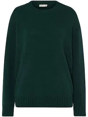 Rundhals-Pullover Kaschmir Peter Hahn grün