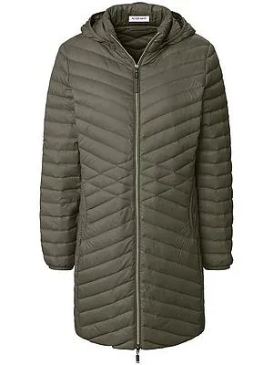 Daunen-Long-Steppjacke Peter Hahn grün