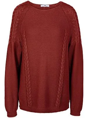 Rundhals-Pullover Peter Hahn rot