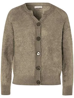 Strickjacke aus 100% Kaschmir Peter Hahn grün