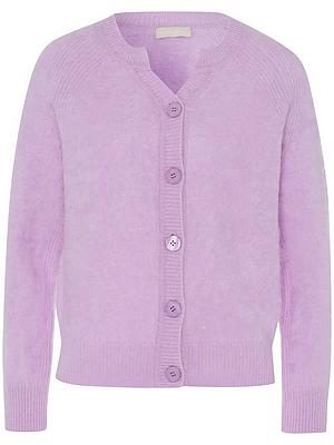 Strickjacke aus 100% Kaschmir Peter Hahn lila