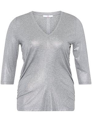 V-Shirt 3/4-Arm Emilia Lay grau