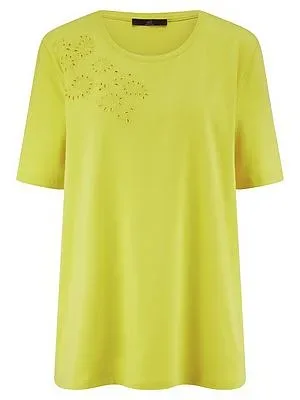 Rundhals-Shirt Emilia Lay gelb