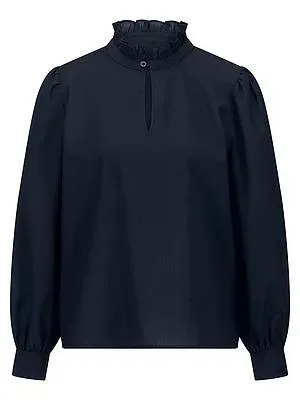Bluse zum Schlupfen Peter Hahn blau
