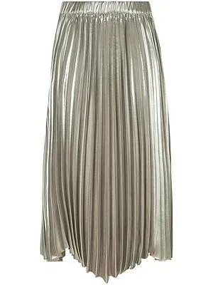 Langer Plissee-Rock BASLER beige