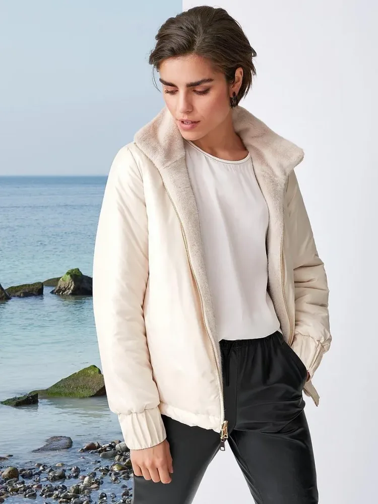 Wendejacke White Label weiss