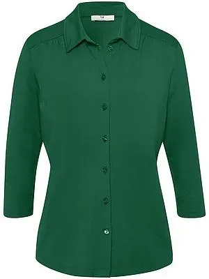 Jersey-Bluse 3/4-Arm Peter Hahn grün