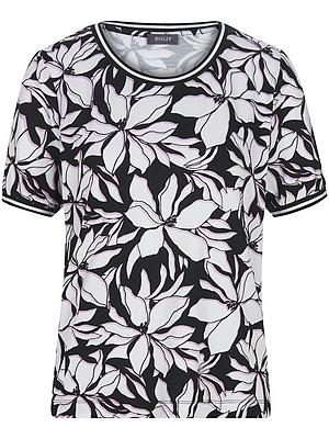 Leicht tailliertes Rundhals-Shirt BASLER schwarz