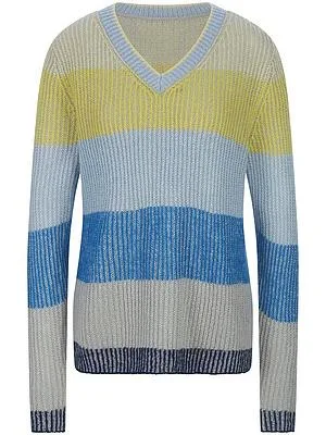 V-Pullover MYBC blau