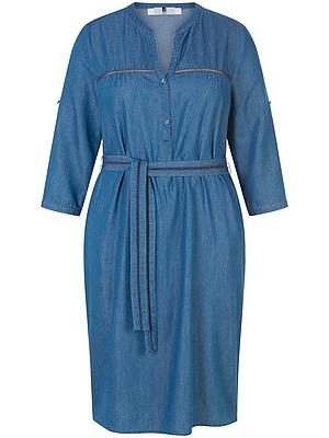 Jeanskleid V-Ausschnitt Anna Aura denim