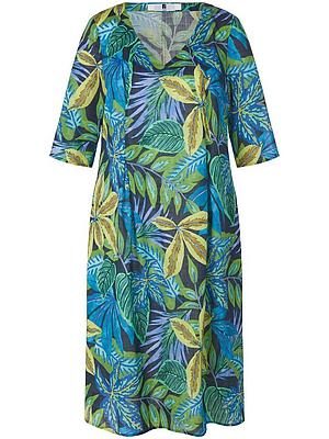 Kleid V-Ausschnitt Anna Aura blau