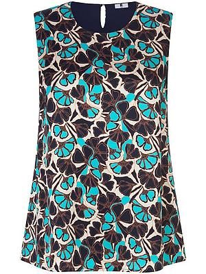 Blusen-Top Rundhals-­Ausschnitt Anna Aura beige