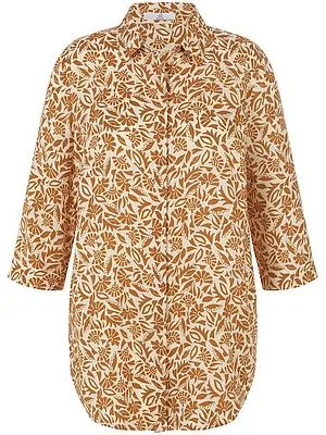 Long-Bluse 3/4-Arm Emilia Lay beige