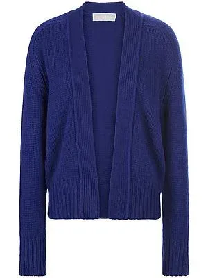 Strickjacke aus 100% Kaschmir include blau