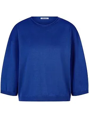 Rundhals-Pullover aus 100% SUPIMA®-Baumwolle Peter Hahn blau