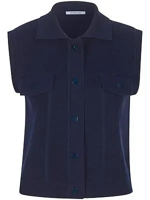 Strickweste Peter Hahn blau
