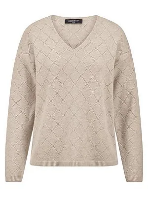 V-Pullover Fadenmeister Berlin beige