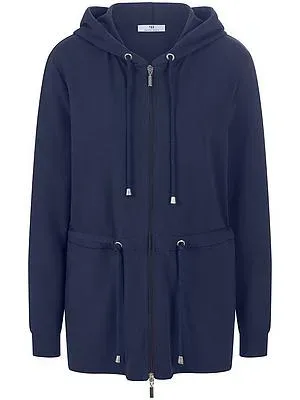Kapuzen-Sweatjacke Peter Hahn blau