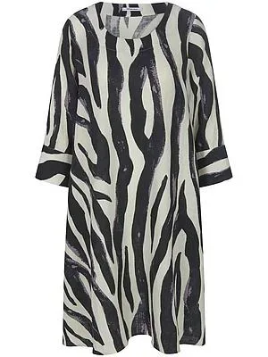Kleid Rundhals-Ausschnitt Peter Hahn weiss