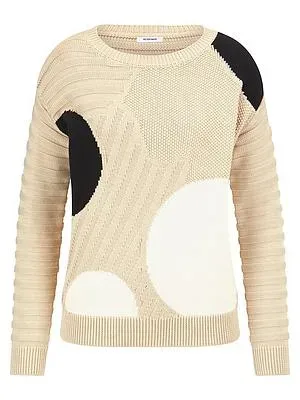 Rundhals-Pullover Peter Hahn beige