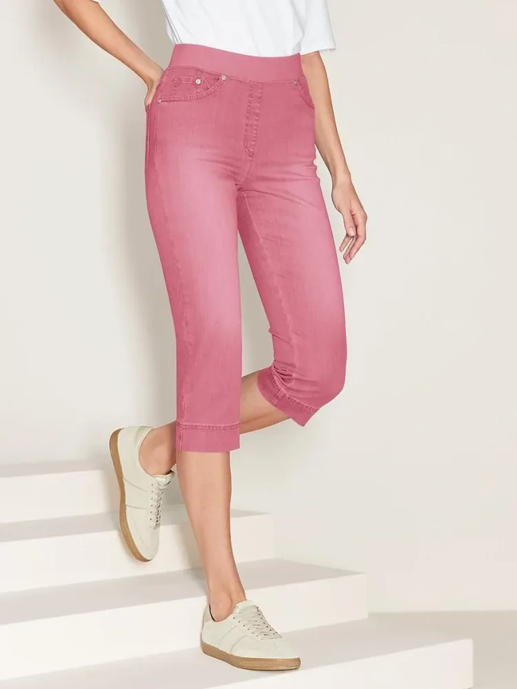 ProForm Slim-Caprihose Modell Pamina Capri Raphaela by Brax rosé