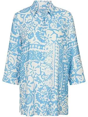 Long-Bluse 3/4-Arm Peter Hahn weiss