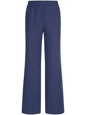 Schlupf-Hose aus 100% Leinen Peter Hahn blau