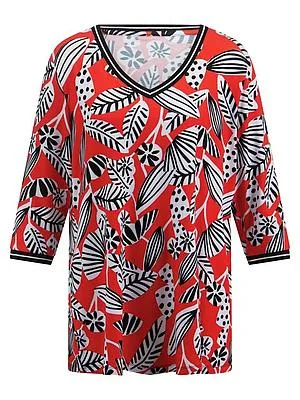 V-Shirt 3/4-Arm Emilia Lay rot