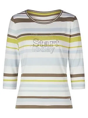Rundhals-Shirt 3/4-Arm BASLER multicolor