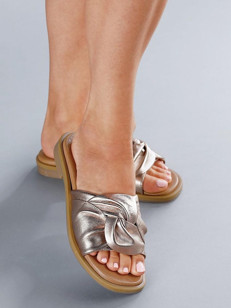 Pantolette Peter Hahn gold