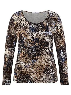 Rundhals-Shirt Emilia Lay beige