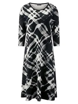 Midi-Jersey-Kleid BASLER schwarz