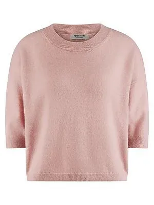 Rundhals-Pullover aus 100% Kaschmir Peter Hahn rosé