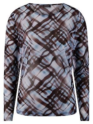 Shirt Rundhals-Ausschnitt BASLER blau