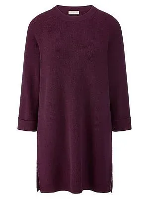 Long-Pullover aus Schurwolle und Kaschmir Peter Hahn lila